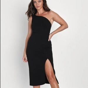 Lulus one shoulder sweater dress
